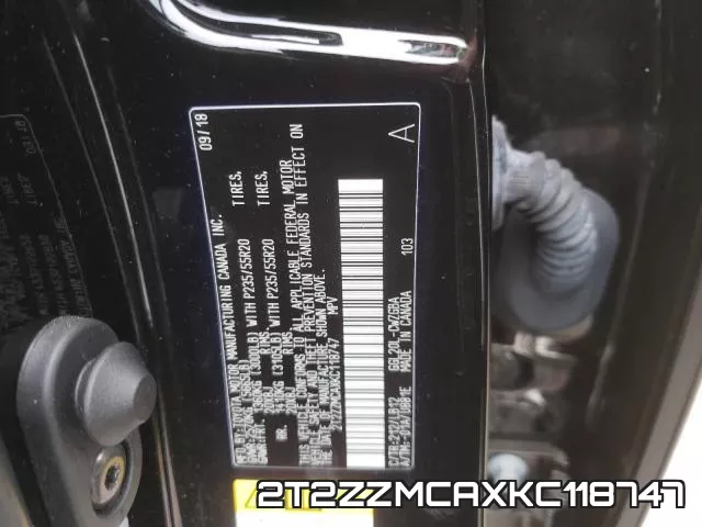 2T2ZZMCAXKC118747 фото 2