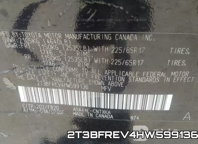 2T3BFREV4HW599136 фото 10