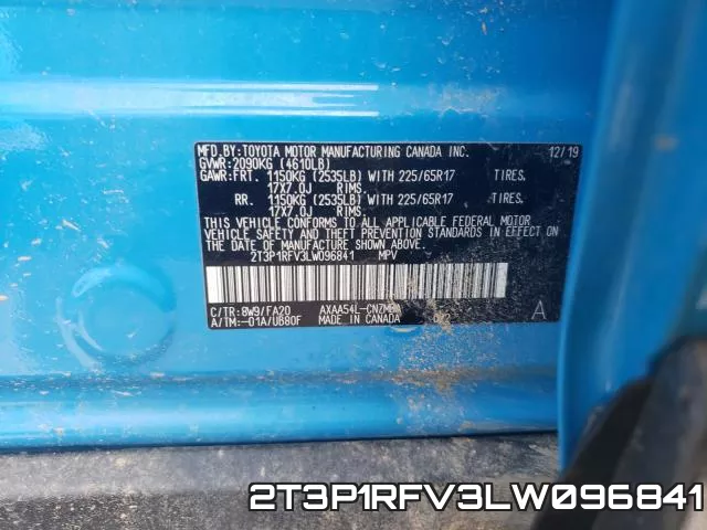 2T3P1RFV3LW096841 фото 2