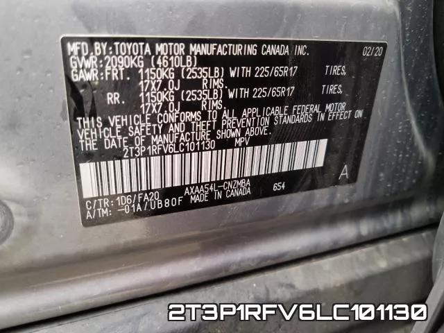 2T3P1RFV6LC101130 фото 2