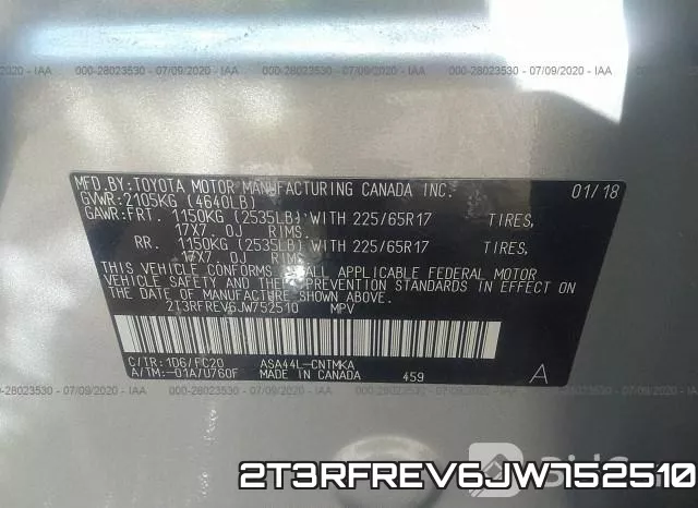 2T3RFREV6JW752510 фото 10