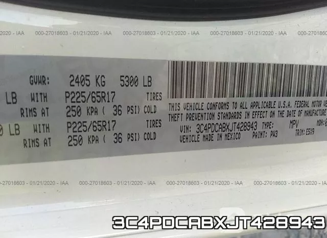 3C4PDCABXJT428943 фото 10