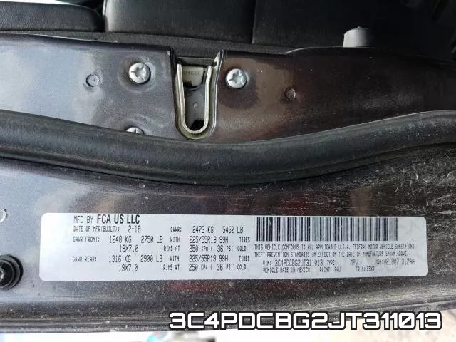3C4PDCBG2JT311013 фото 2
