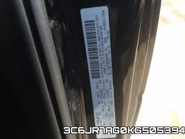 3C6JR7AG0KG505394 фото 2