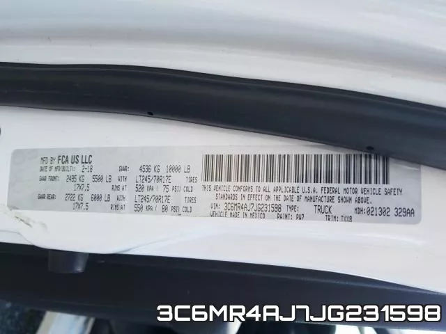 3C6MR4AJ7JG231598 фото 2