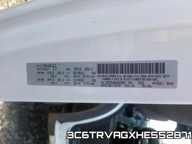 3C6TRVAGXHE552871 фото 2