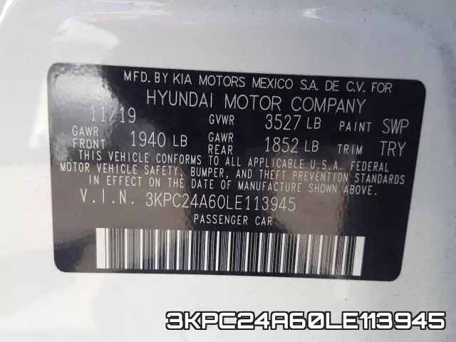 3KPC24A60LE113945 фото 2