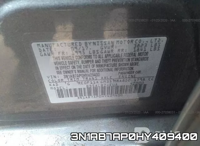3N1AB7AP0HY409400 фото 10