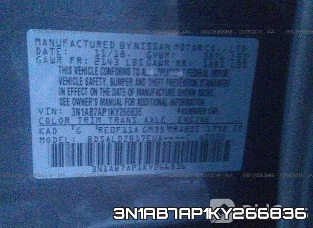 3N1AB7AP1KY266836 фото 10