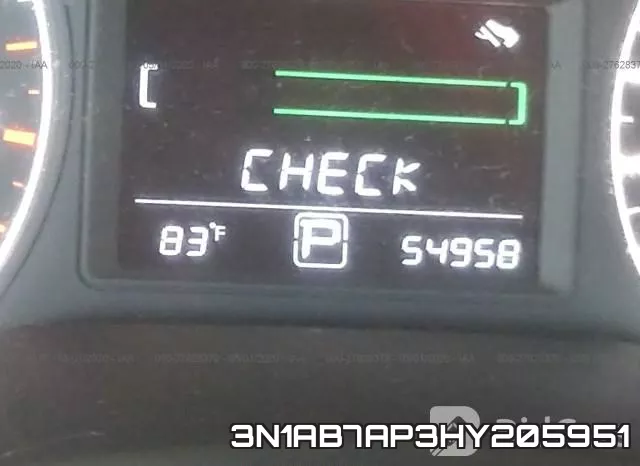 3N1AB7AP3HY205951 фото 8