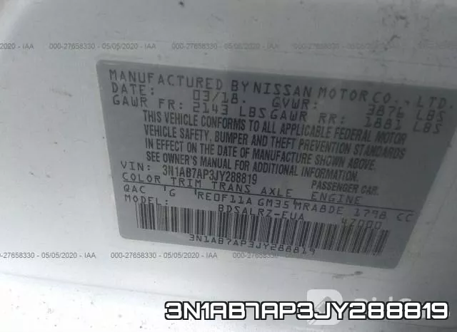 3N1AB7AP3JY288819 фото 8
