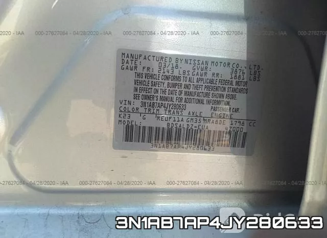 3N1AB7AP4JY280633 фото 10