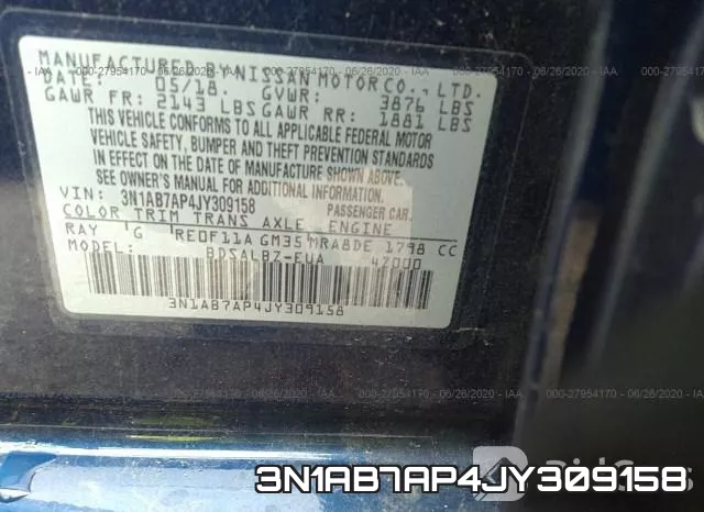 3N1AB7AP4JY309158 фото 10