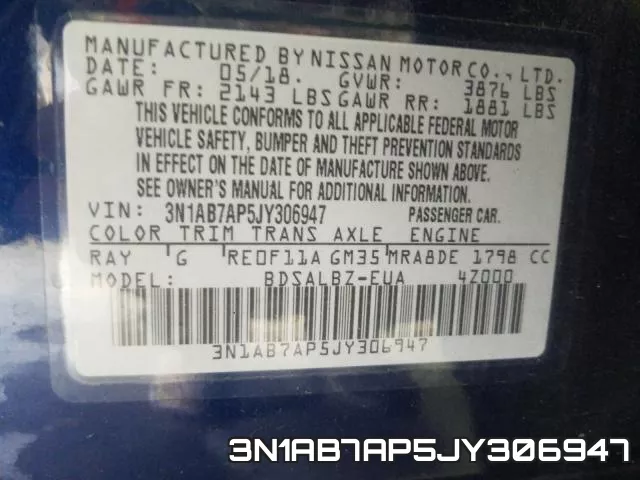 3N1AB7AP5JY306947 фото 2