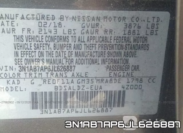 3N1AB7AP6JL626887 фото 10