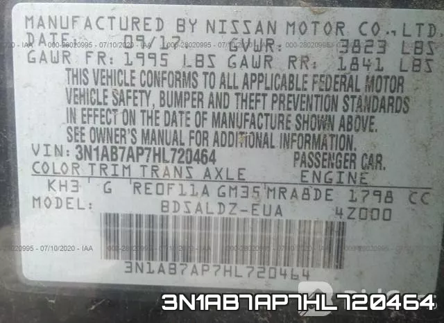 3N1AB7AP7HL720464 фото 10