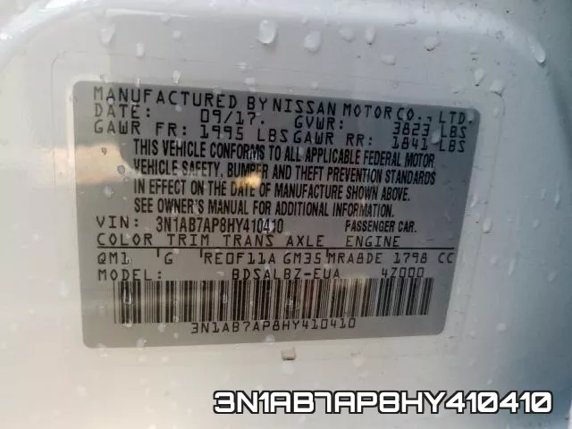 3N1AB7AP8HY410410 фото 2