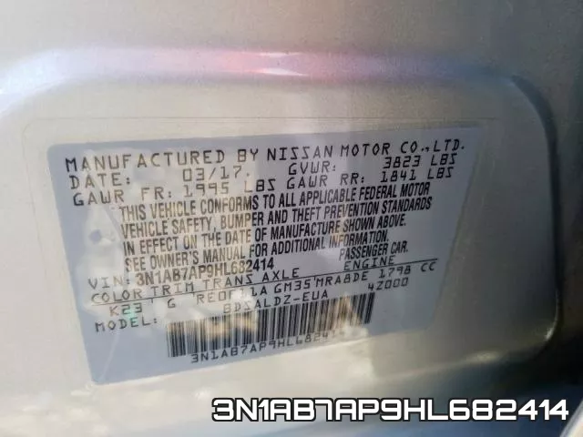 3N1AB7AP9HL682414 фото 2