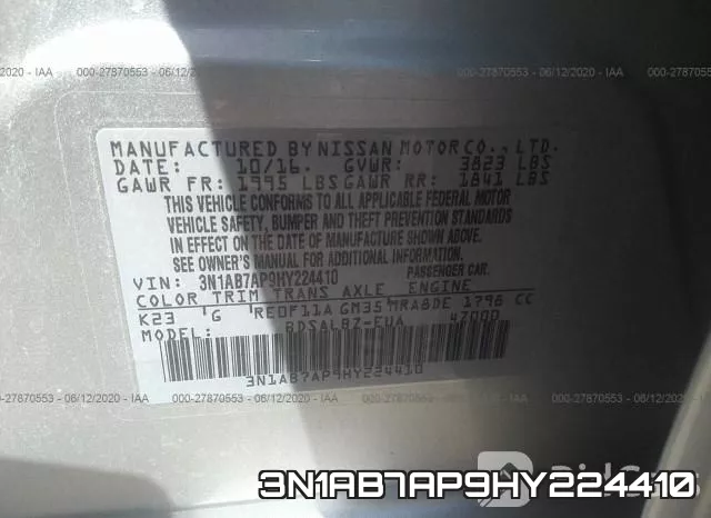 3N1AB7AP9HY224410 фото 10