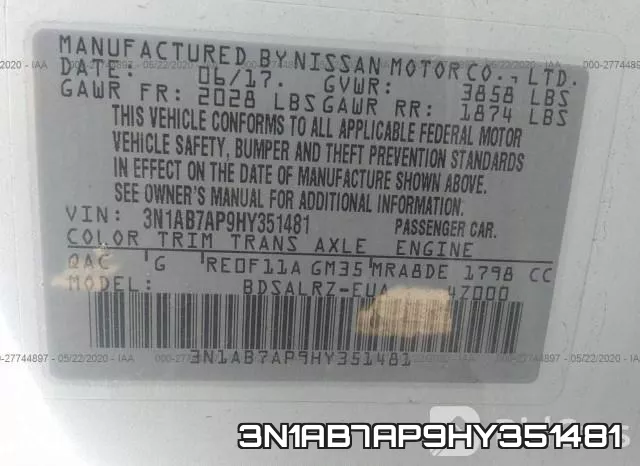 3N1AB7AP9HY351481 фото 10