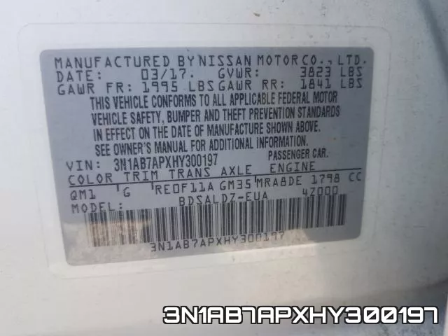 3N1AB7APXHY300197 фото 2