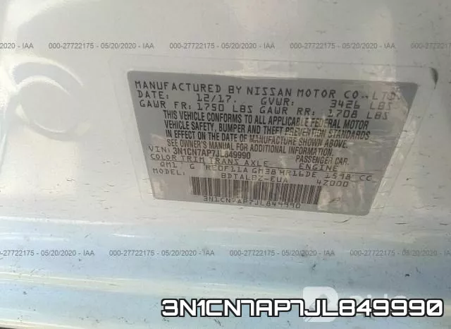 3N1CN7AP7JL849990 фото 10