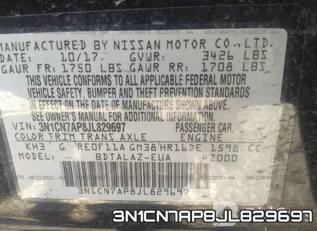 3N1CN7AP8JL829697 фото 10