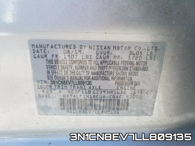 3N1CN8EV7LL809135 фото 2