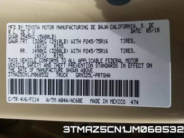 3TMAZ5CN1JM068532 фото 2