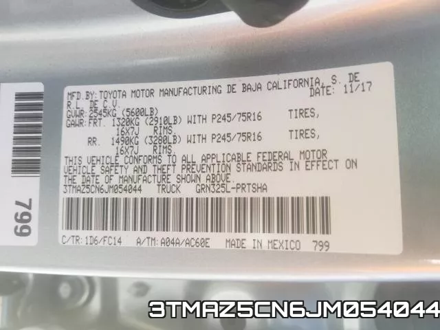 3TMAZ5CN6JM054044 фото 2