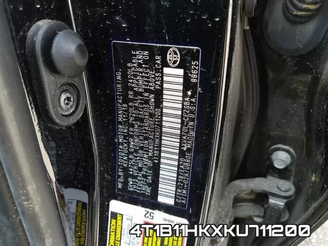 4T1B11HKXKU711200 фото 2
