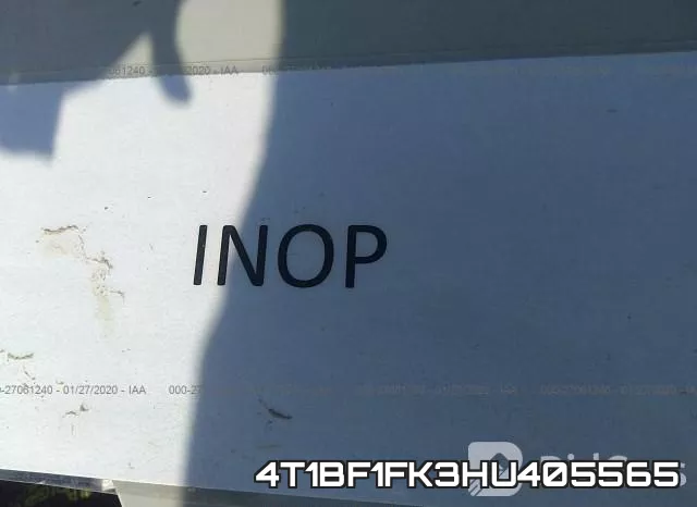 4T1BF1FK3HU405565 фото 8