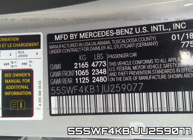 55SWF4KB1JU259077 фото 10