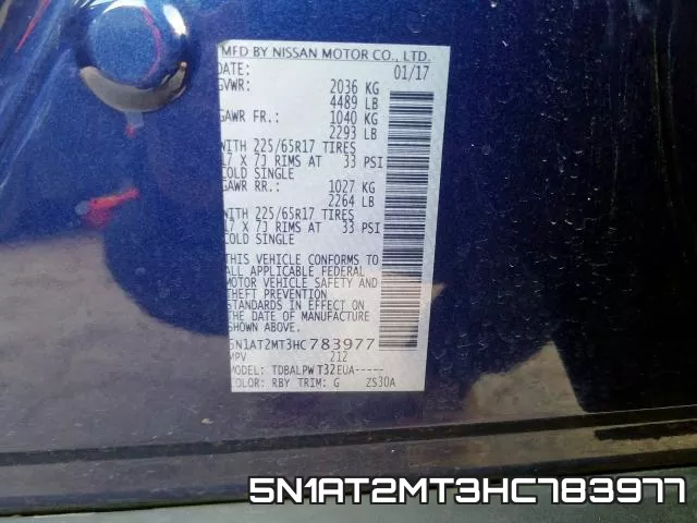 5N1AT2MT3HC783977 фото 2