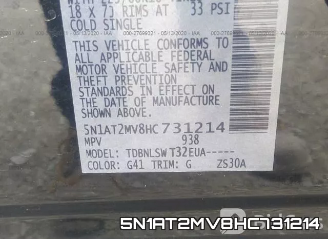 5N1AT2MV8HC731214 фото 10