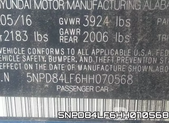 5NPD84LF6HH070568 фото 10