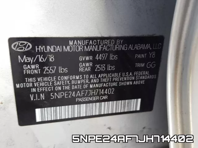 5NPE24AF7JH714402 фото 2