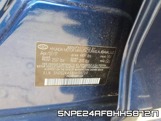 5NPE24AF8HH587217 фото 2