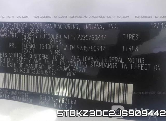 5TDKZ3DC2JS909442 фото 10