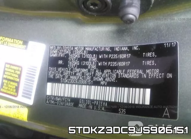 5TDKZ3DC9JS906151 фото 10