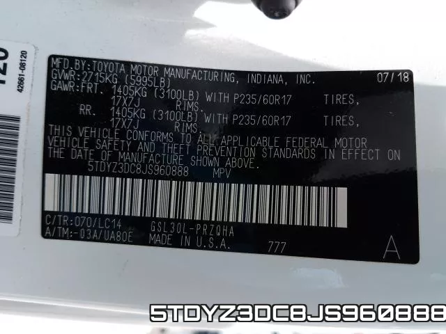5TDYZ3DC8JS960888 фото 2