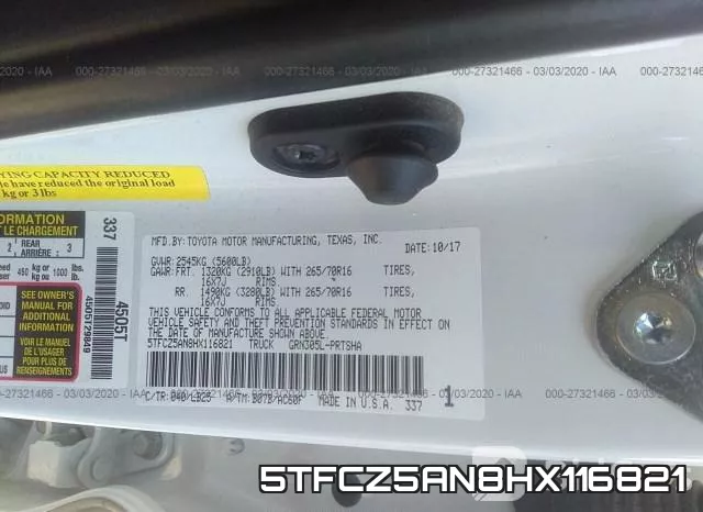 5TFCZ5AN8HX116821 фото 10