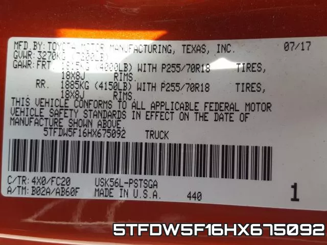 5TFDW5F16HX675092 фото 2