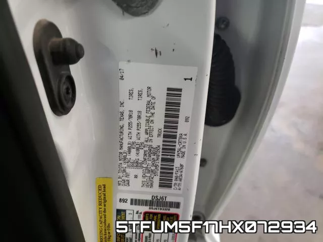 5TFUM5F17HX072934 фото 2