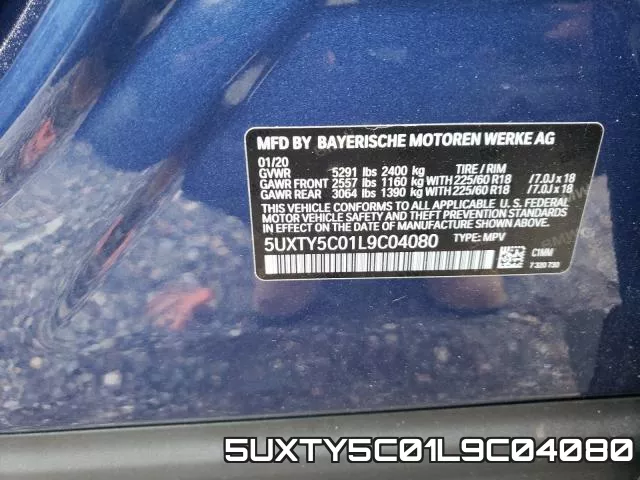 5UXTY5C01L9C04080 фото 2