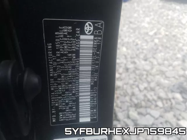 5YFBURHEXJP759845 фото 2