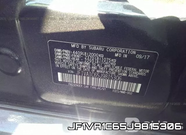JF1VA1C65J9815306 фото 10