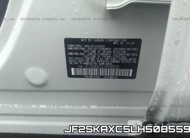 JF2SKAXC5LH508559 фото 10