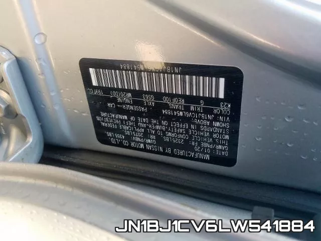 JN1BJ1CV6LW541884 фото 2