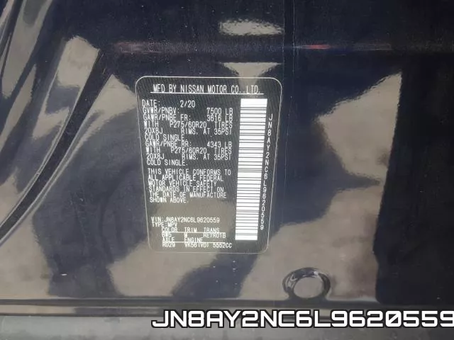 JN8AY2NC6L9620559 фото 2